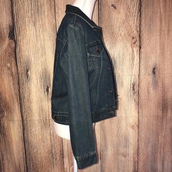 GAP DARK BLUE DENIM JACKET Small - Picture 5 of 8